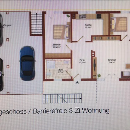 Gaestehaus/fewos/boardinghaus Sued 여관 4*