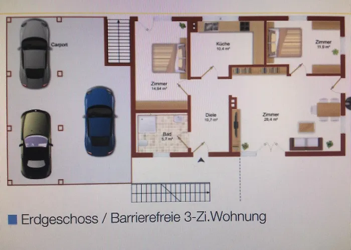 Gaestehaus/fewos/boardinghaus Sued Fogadó 4*